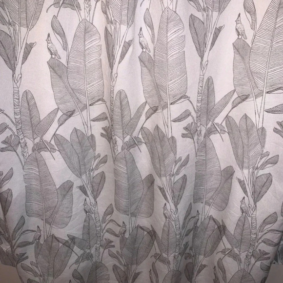 Harris Wilson Cesarine Birds Botanical Print White Grey Viscose Button Up Shirt - Picture 12 of 12